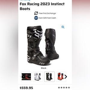 Fox racing boots